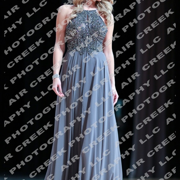 Jovani Flowy Long Prom Dress 92605 - Picture 2 of 5